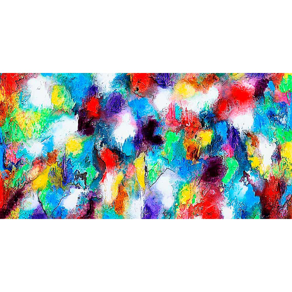 Stort canvasprint i flotte farver - Alteration I