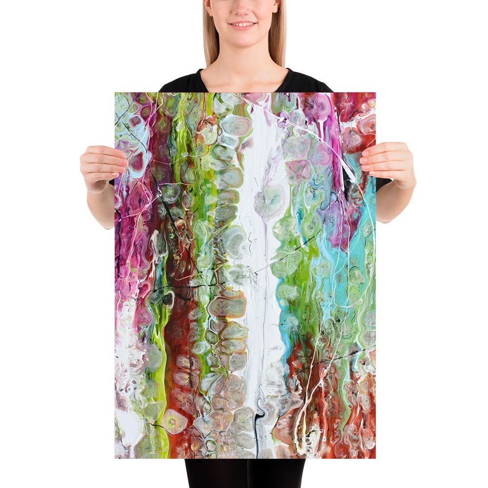 Moderne kunstplakat med flotte farver Alliance II 50x70 cm