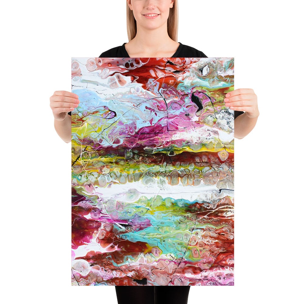 Plakat med kunst i flotte farver Alliance I 50x70 cm