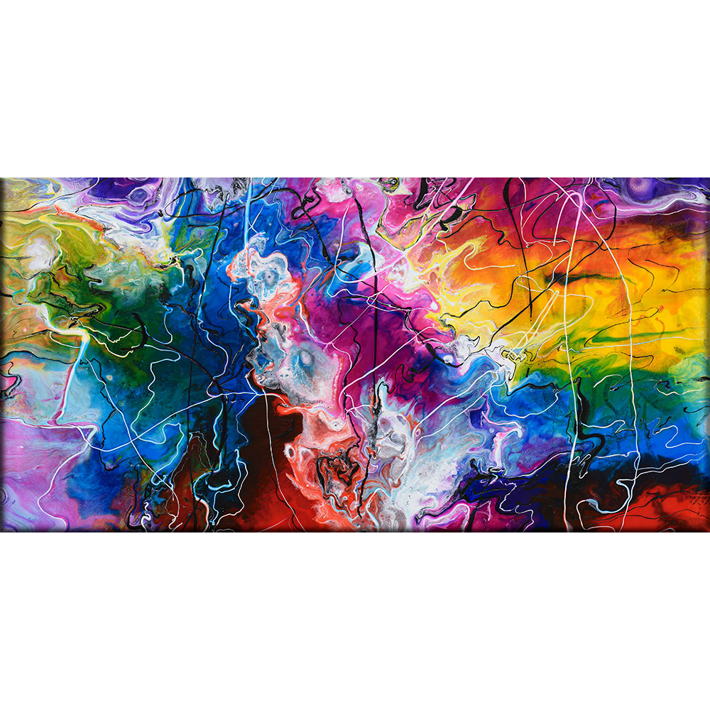 Farverigt billede på lærred Colorize II 70x140 cm
