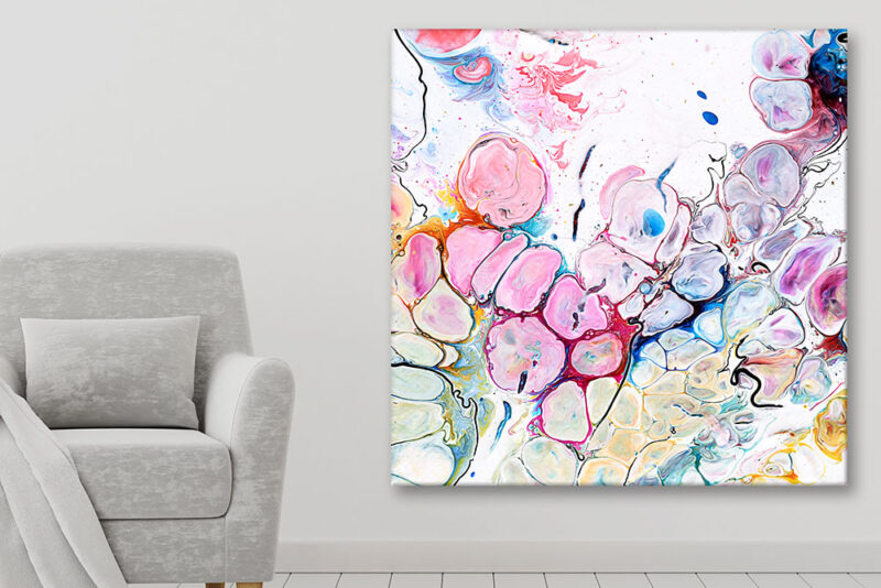 Kunst abstrakt moderne til stuen