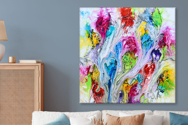 Moderne abstrakt kunst til væggen