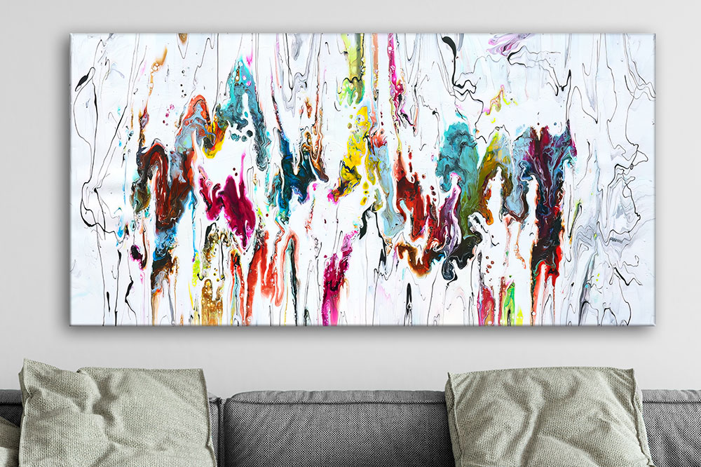 Abstrakte malerier til væggen i hjemmet