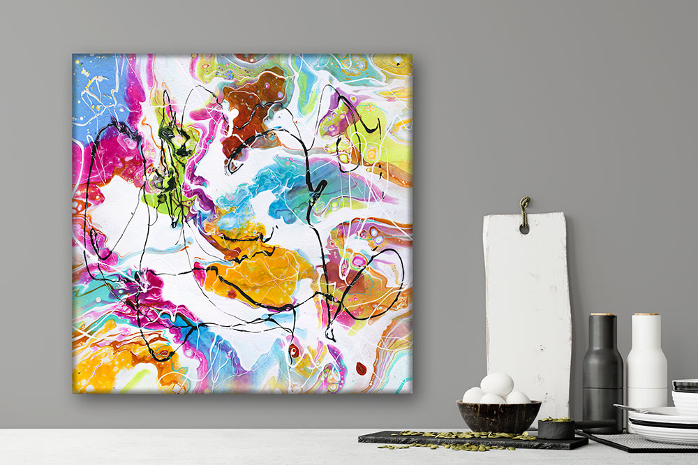 Malerier i moderne stil til væggen