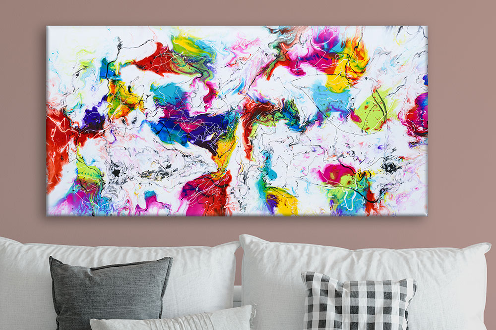 Malerier moderne farveglade