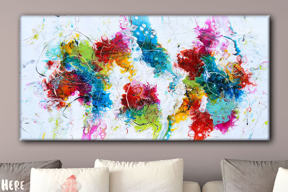 Malerier moderne på lærred