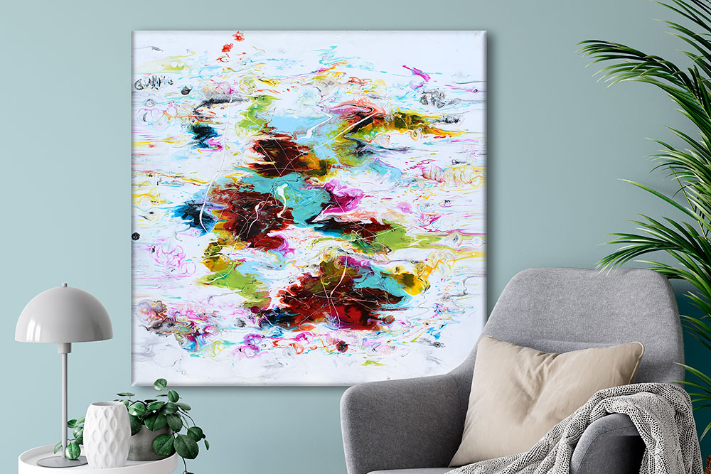 Originale abstrakte malerier Michael Lønfeldt