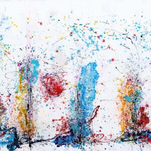 Eruption I – moderne stort maleri