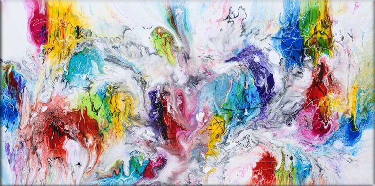 L&aelig;rredsmaleri Mellow III 70x140 cm