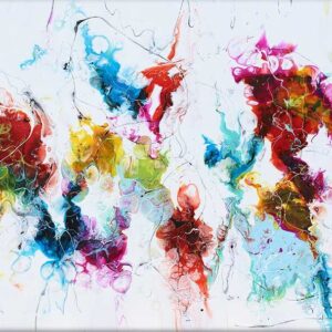Stellar IV – stort abstrakt maleri