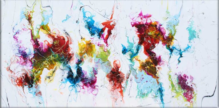 Stellar IV &ndash; stort abstrakt maleri