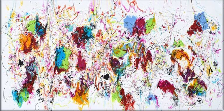 Jubilant I &ndash; stort maleri