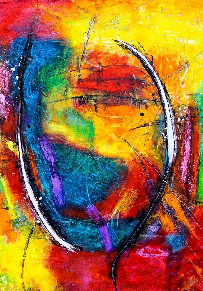 Farverig moderne plakat Insomnia II