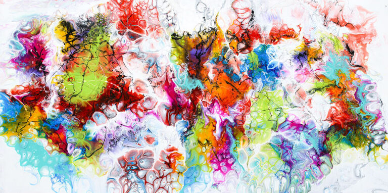 Abstrakt stor plakat Fusion III