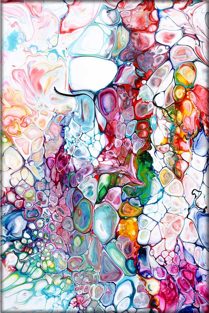 Abstrakt tryk p&aring; canvas Prime VI