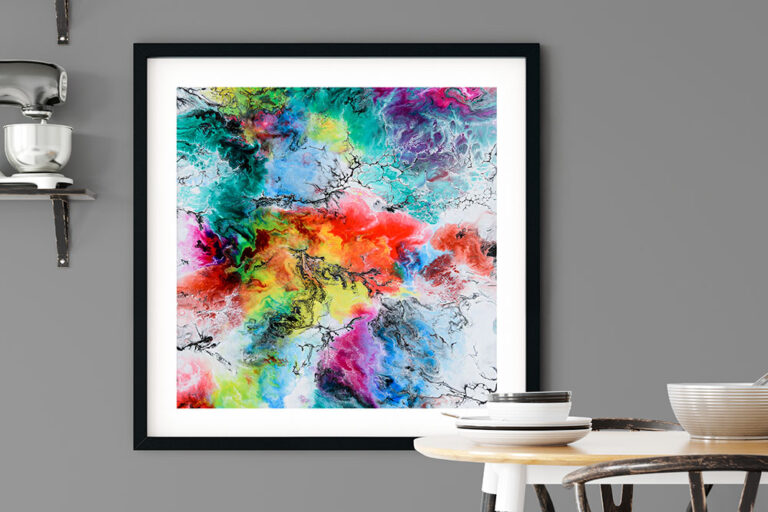 Kunstplakat abstrakt til spisestuen Altitude VI