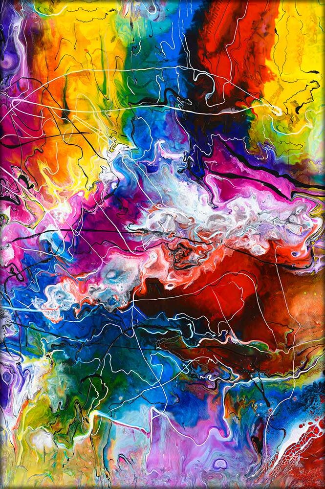 Moderne canvas print Colorize III