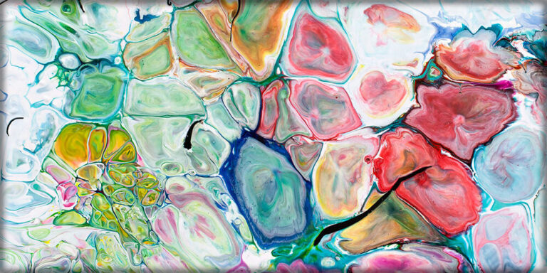 Print p&aring; l&aelig;rred abstrakt Prime III