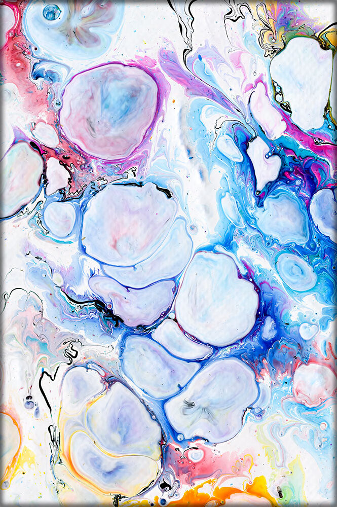 Tryk p&aring; l&aelig;rred abstrakt Alleviate IV