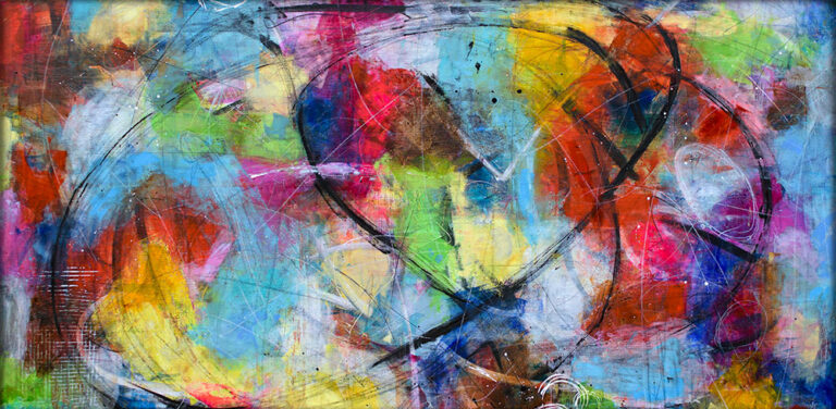 Abstrakt kunst l&aelig;rredstryk Jungle V