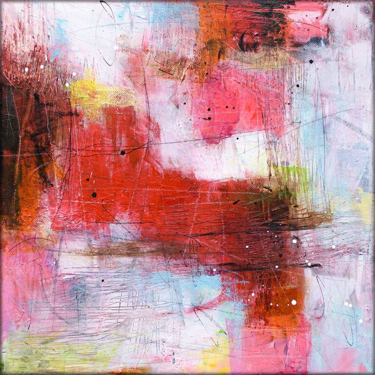 Moderne lille maleri Heat III