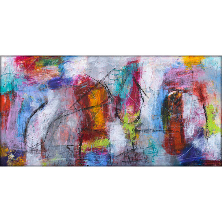 Abstrakt kunst maleri Pulse IV