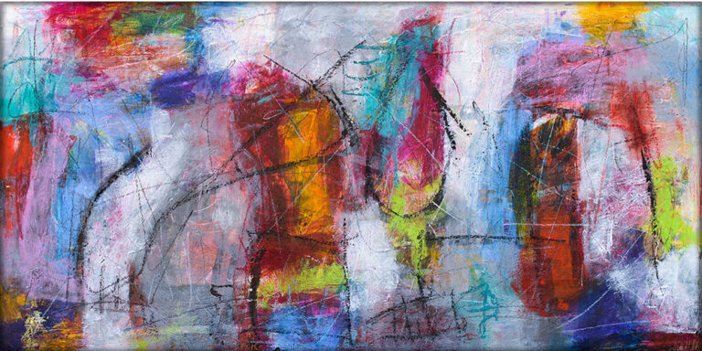 Pulse IV &ndash; abstrakt kunst maleri