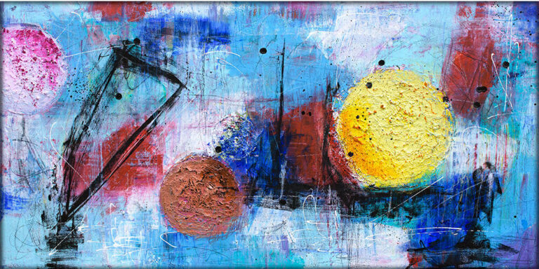 Gravity II &ndash; maleri i bl&aring; farver