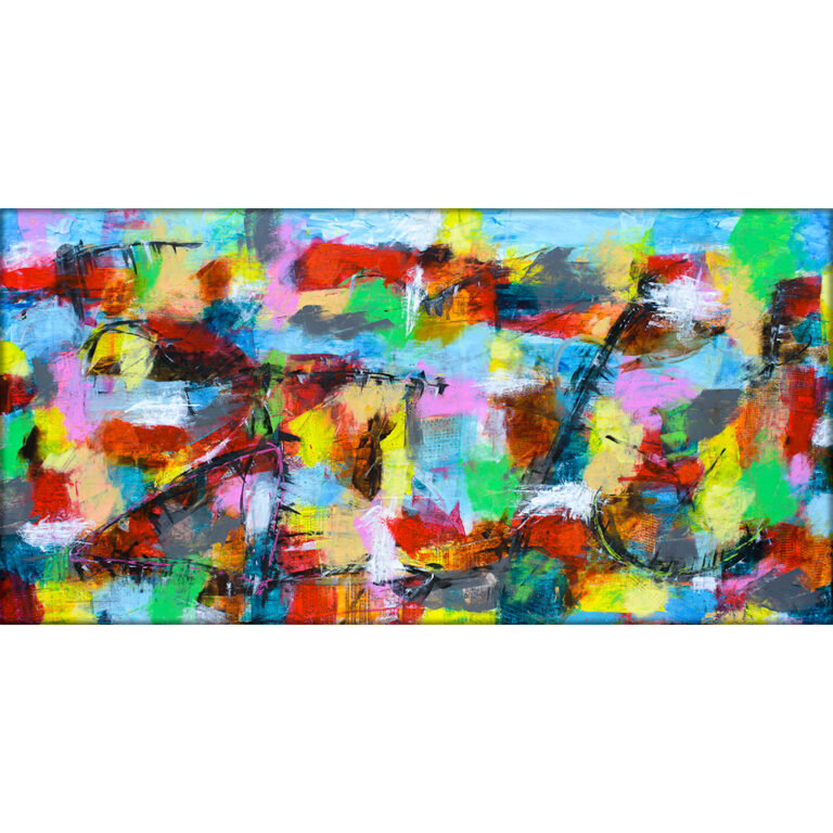 Unikt abstrakt maleri Cityscape I