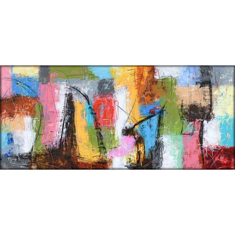 Stort maleri abstrakt Deflection II