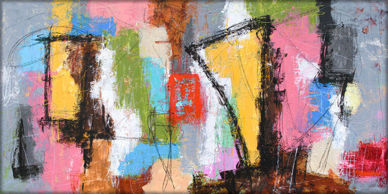 Elan VI &ndash; stort maleri med kunst