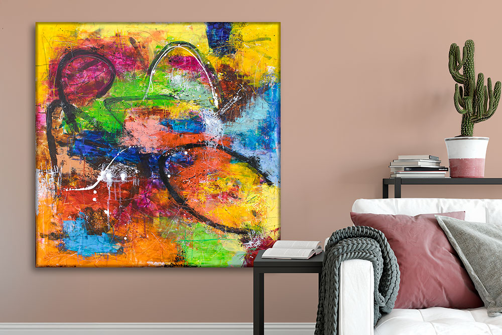 Stort lærredsprint til væggen Vivid III