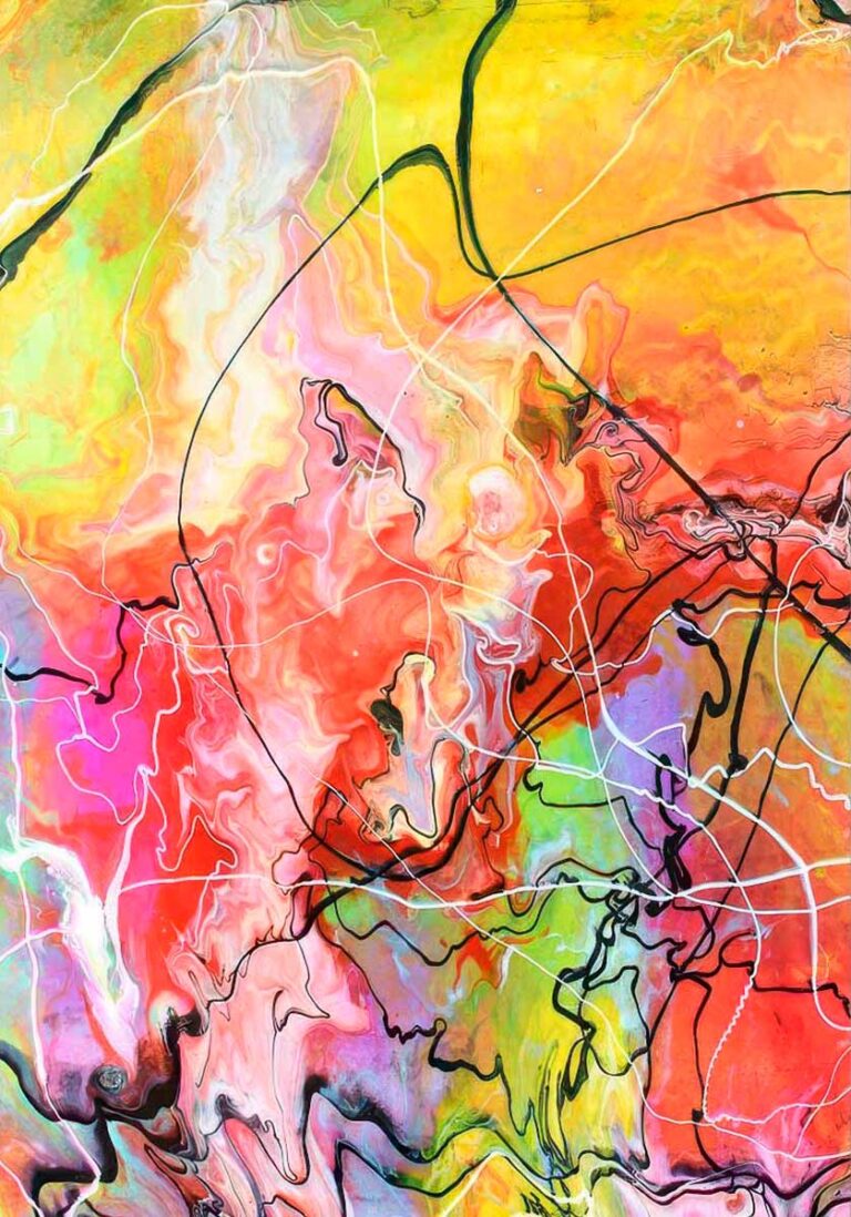 Awaken III - kunstplakat farverig