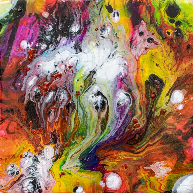 Burst II - flot abstrakt plakat