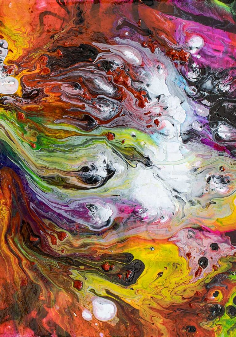 Burst V - abstrakt plakat