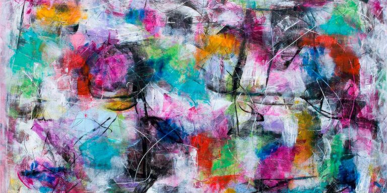 Chaos V - abstrakt stor plakat