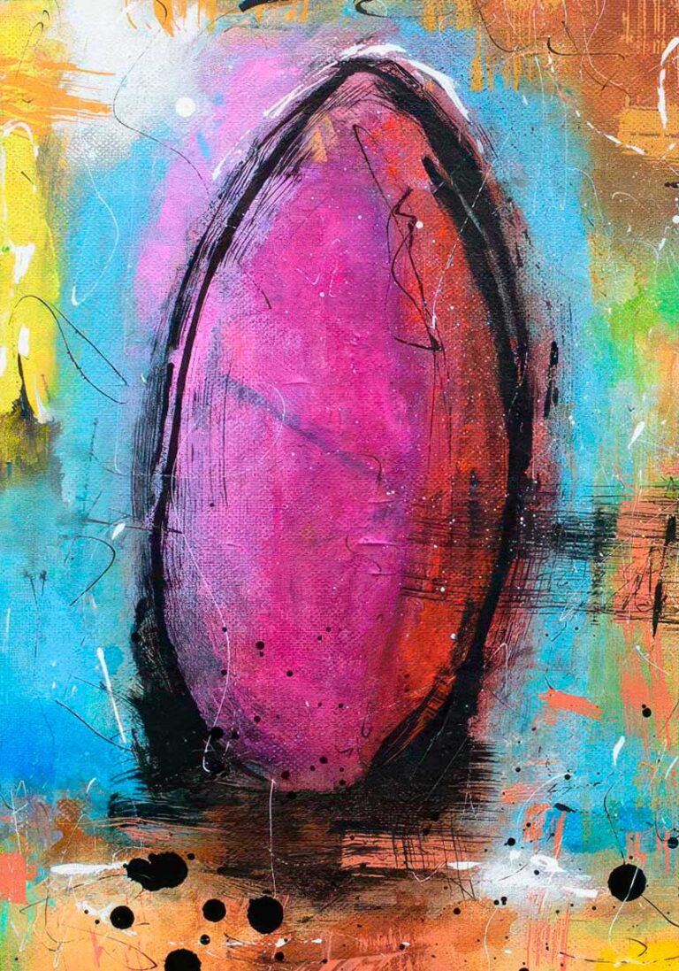 Heat II - kunst plakat farverig