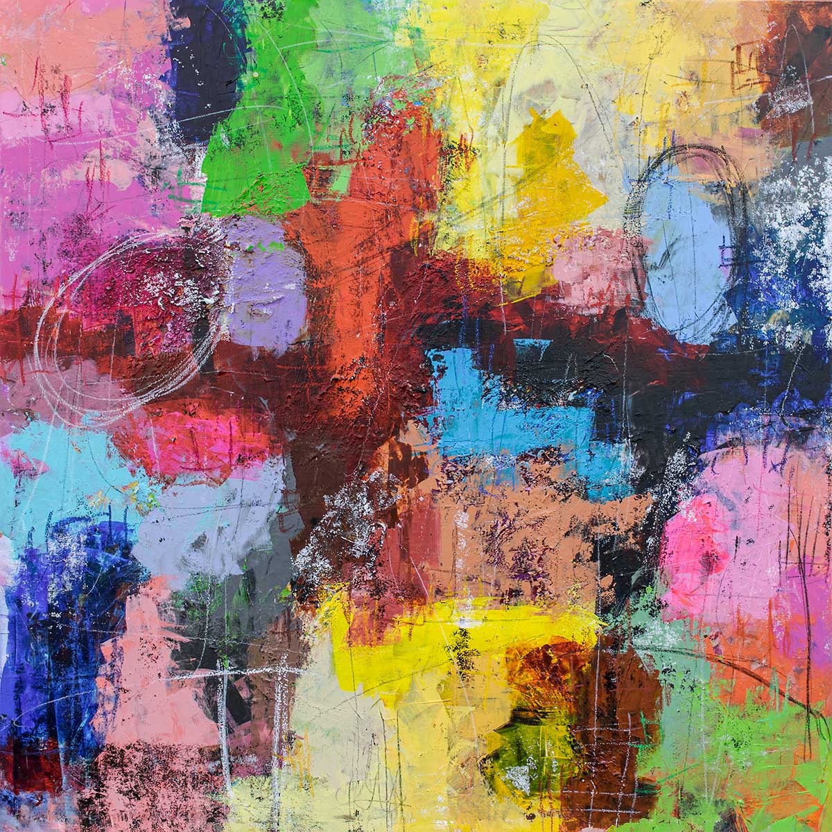 Moderne maleri der tilfører energi uden at virke overvældende