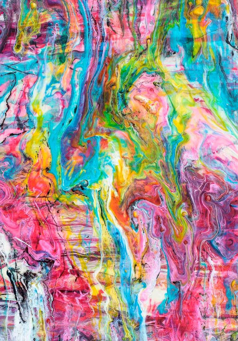 Shades VII - farverig plakat med kunst