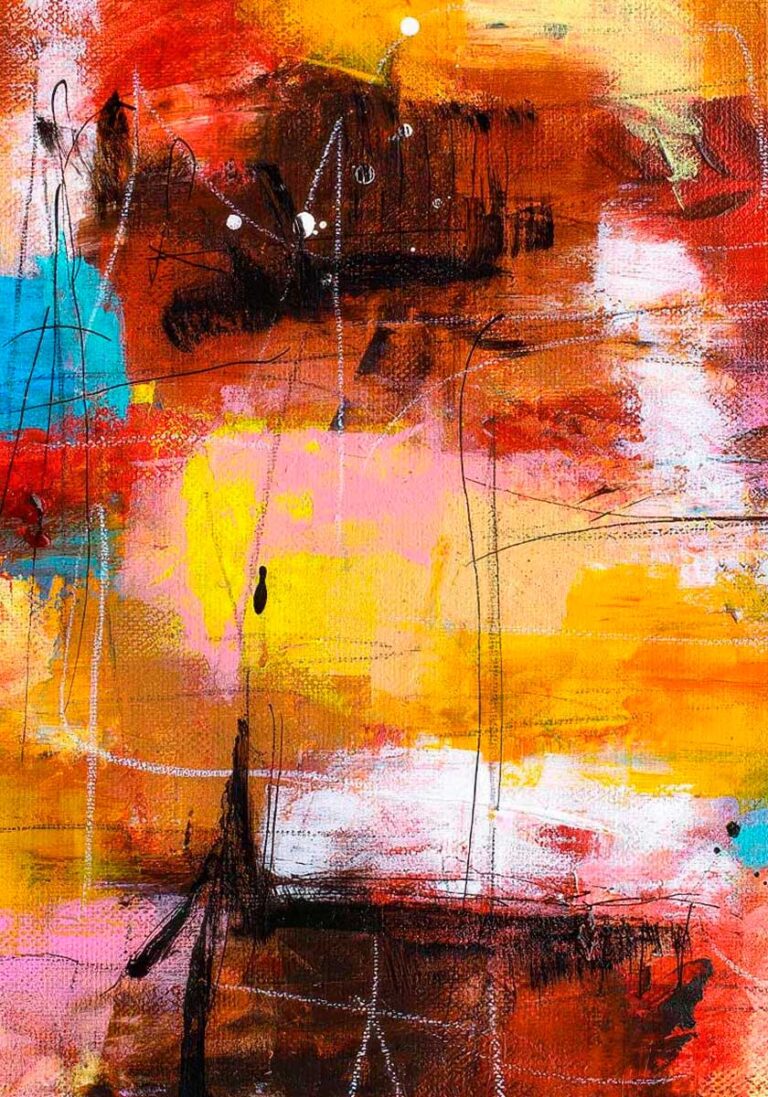 Wide IV - plakat moderne farverig