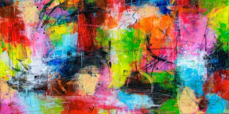 Lærredsbilleder i panorama format med stærke farver passer perfekt ind i den lyse skandinaviske indretning