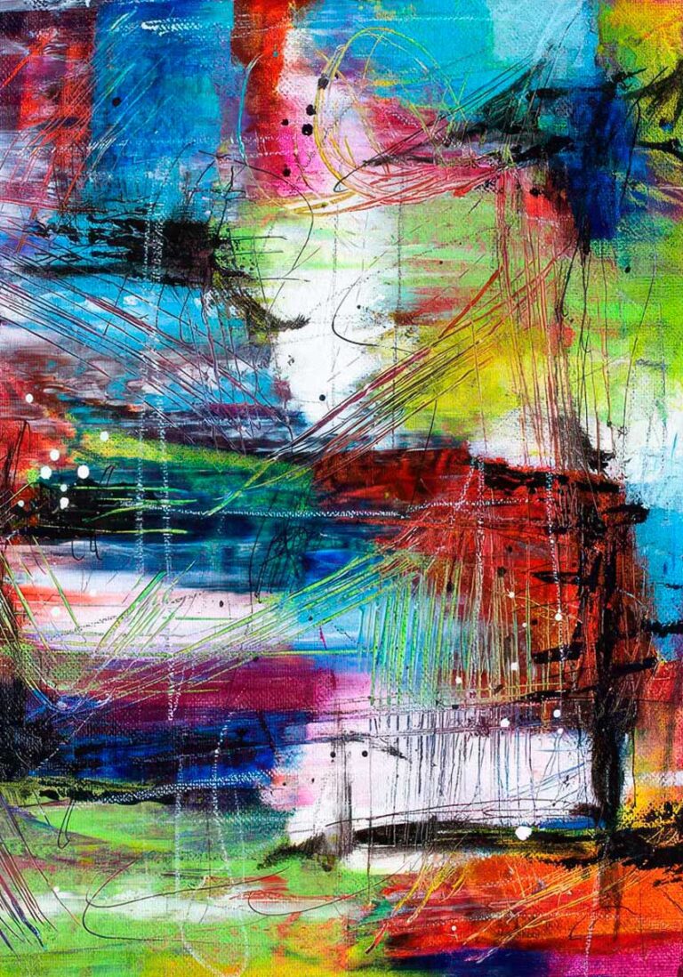 Infinite VI - plakat farverig kunst