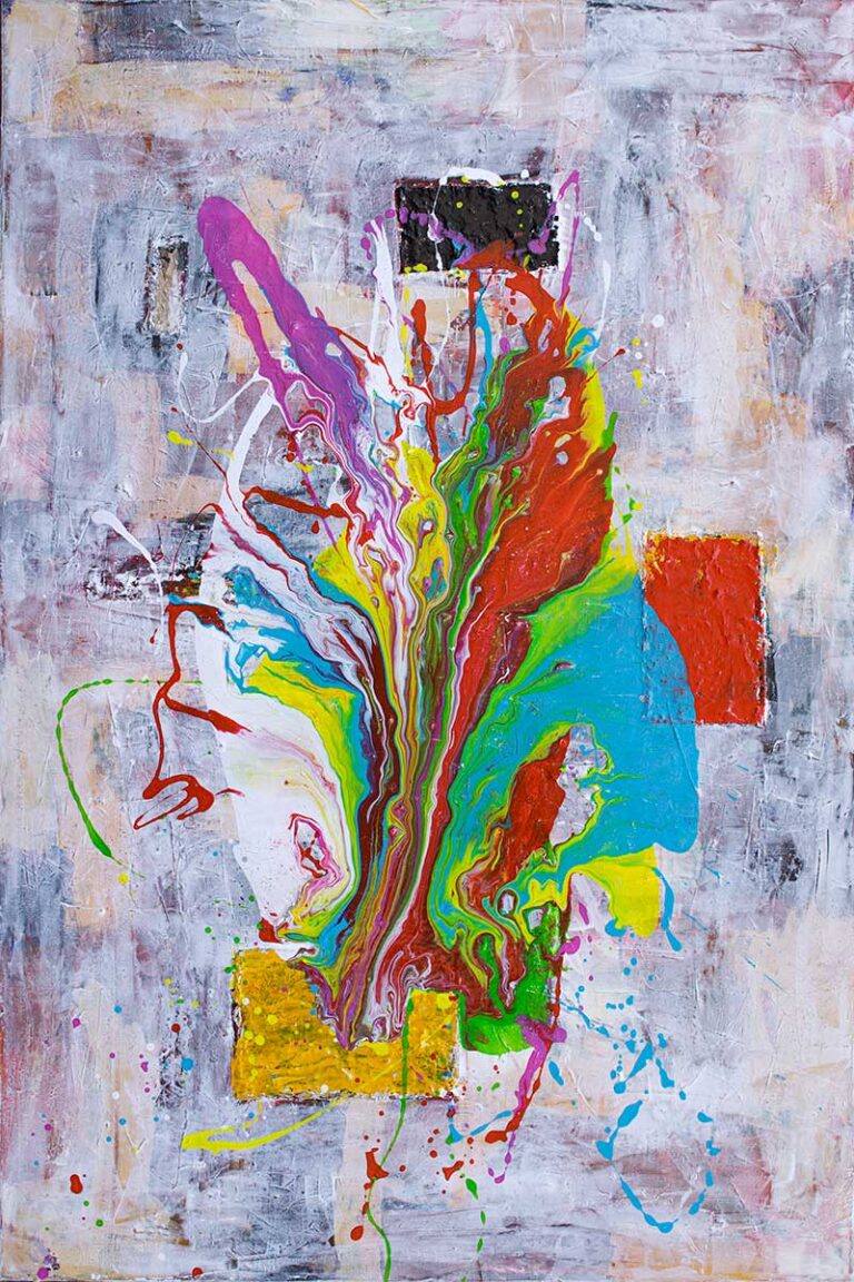 Soul I - abstrakt k&aelig;mpe plakat