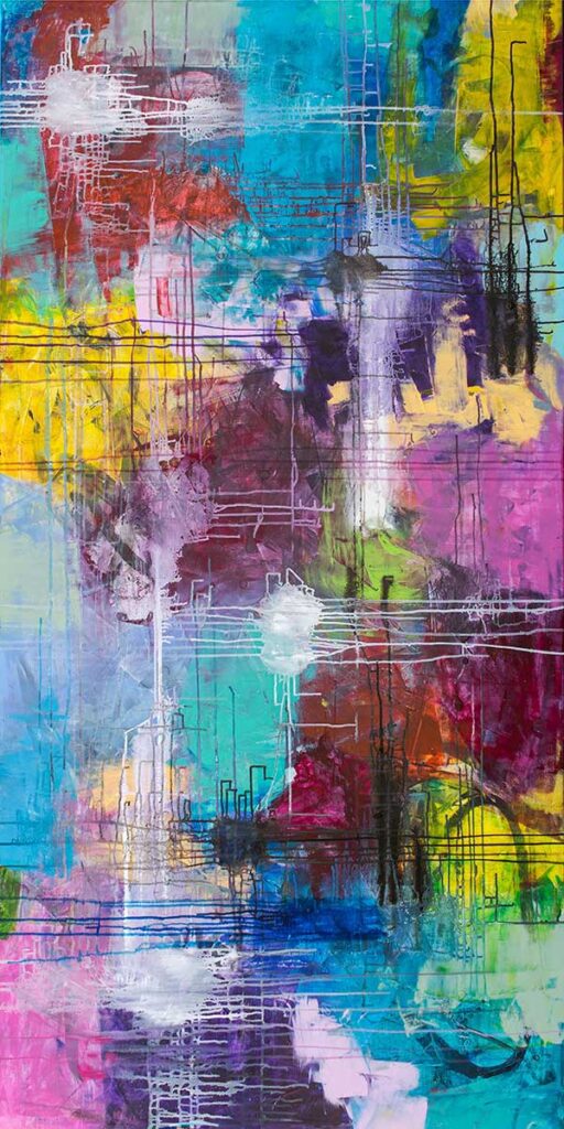 Lodrette plakater til entréen med aflangt motiv til smalle vægge med mere højde end bredde