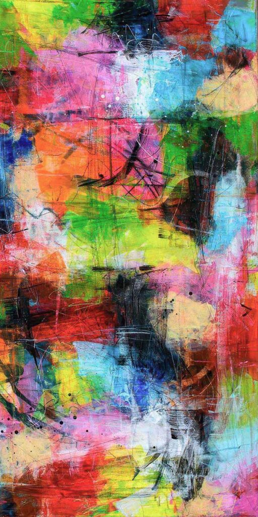 Lodrette plakater til stuen med aflangt motiv til smalle og høje vægge mellem vinduer