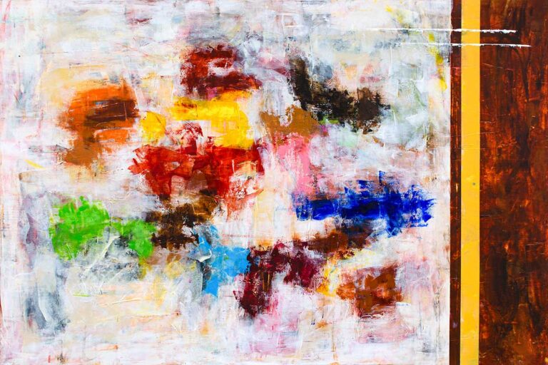 Malerier i 100x150 cm egner sig godt til væggen over spisebordet i køkkenet