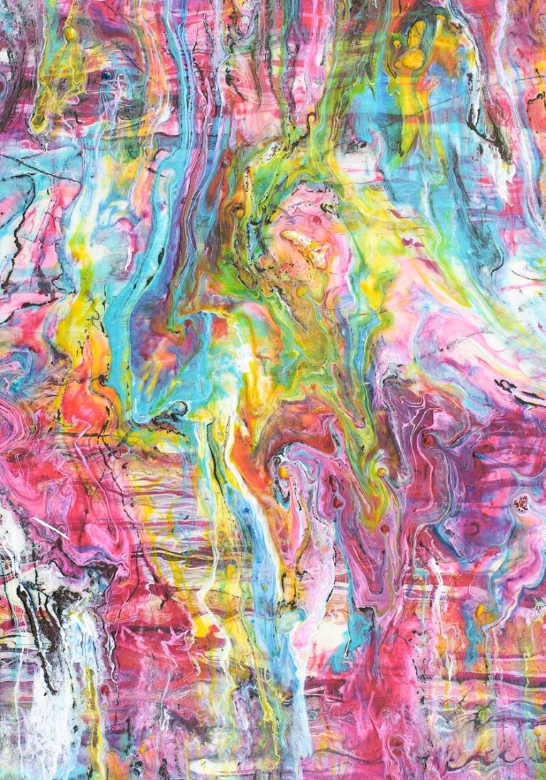 Shades VII - farverig plakat med kunst