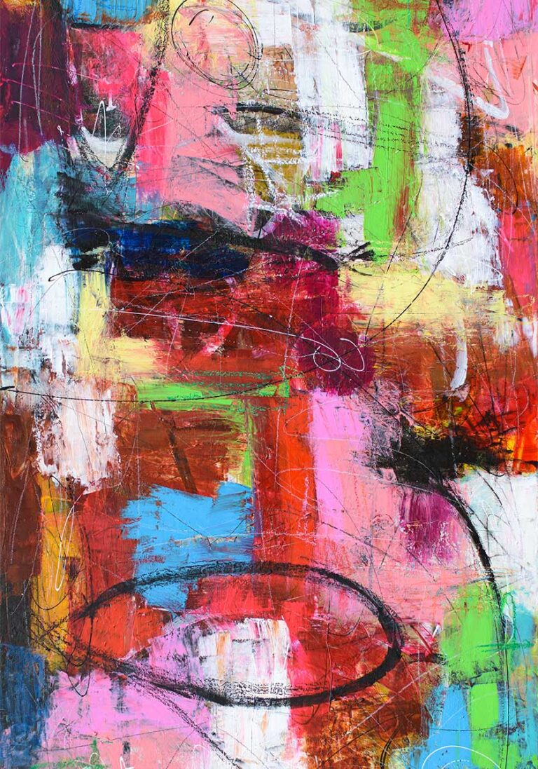 Store plakater til stuen med farvestærke motiver og visuel dybde, skabt ud fra Michael Lønfeldts værker