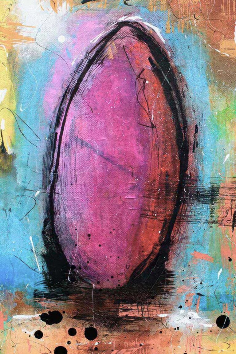 Heat II - farverigt kunst canvas billede