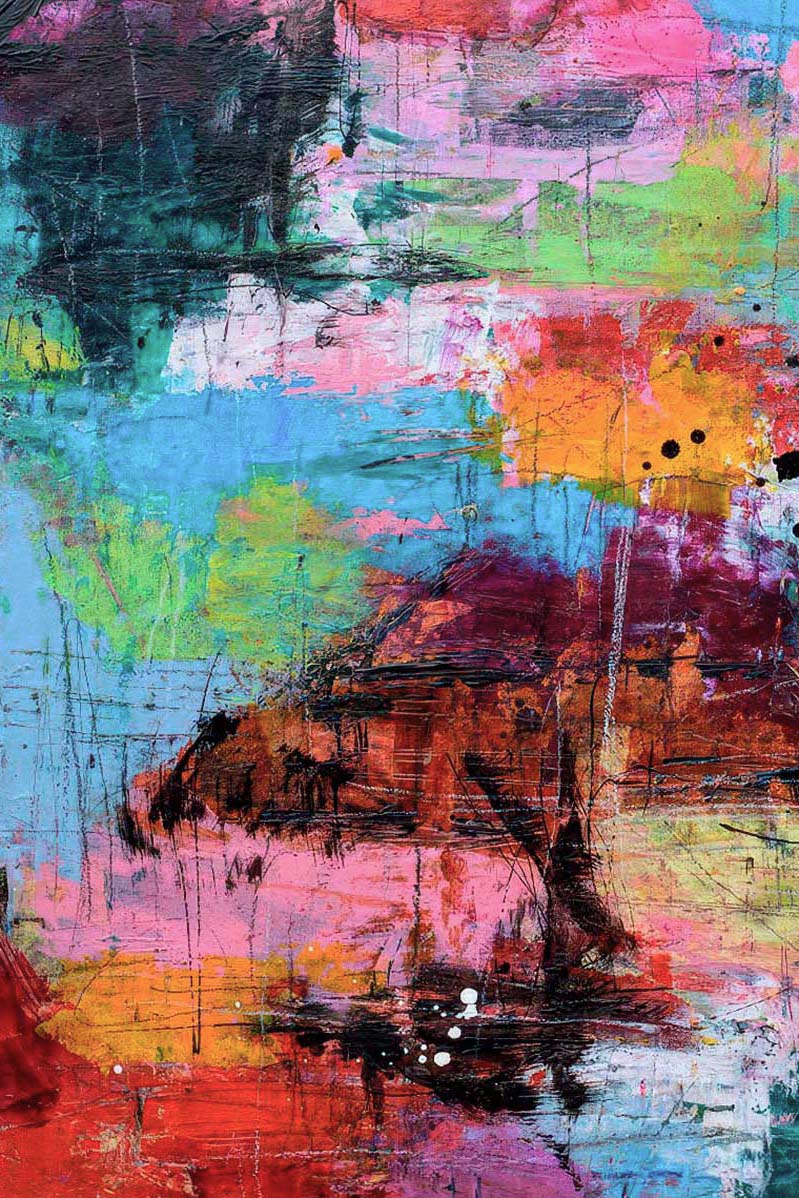Blunt III - kæmpe canvas billede med kunst